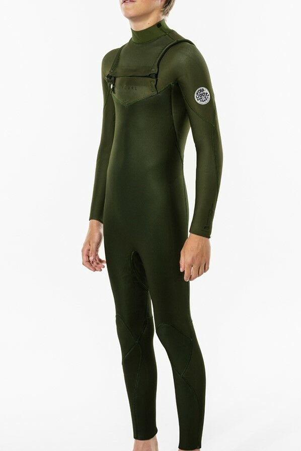 Rip Curl Junior Dawn Patrol 5/3 Chest Zip 16 - GREEN