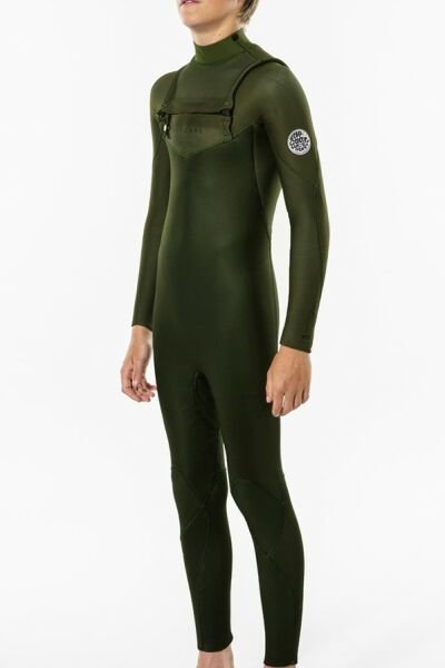 Rip Curl Junior Dawn Patrol 5/3 Chest Zip 16 - GREEN
