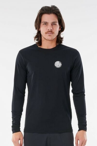 Rip Curl Wettie Logo L/Sl Uvt M - BLACK
